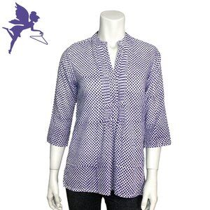 ROBERTA ROLLER RABBIT Block Print Top